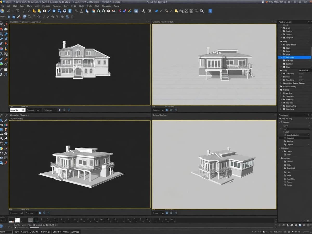 Workflow 3ds Max - Quad View